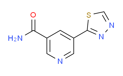 CAS No. 1346687-61-3, 5-(1,3,4-thiadiazol-2-yl)nicotinamide