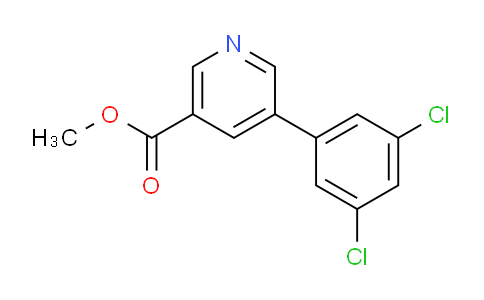 CAS No. 1346691-98-2, methyl 5-(3,5-dichlorophenyl)nicotinate