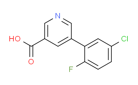 CAS No. 1346692-09-8, 5-(5-chloro-2-fluorophenyl)nicotinic acid