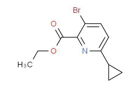 CAS No. 908833-44-3, ethyl 3-bromo-6-cyclopropylpicolinate