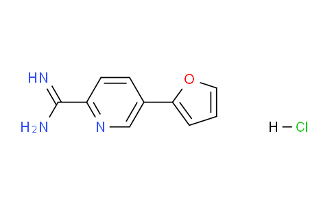 CAS No. 1179362-27-6, 5-(furan-2-yl)picolinimidamide hydrochloride