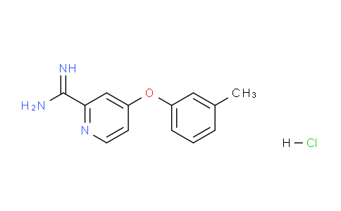 CAS No. 1179360-15-6, 4-(m-tolyloxy)picolinimidamide hydrochloride