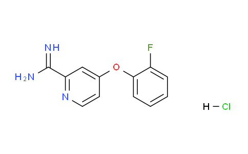 CAS No. 1179360-03-2, 4-(2-fluorophenoxy)picolinimidamide hydrochloride