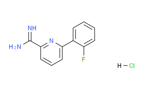 CAS No. 1179359-83-1, 6-(2-fluorophenyl)picolinimidamide hydrochloride