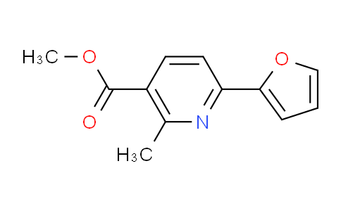 CAS No. 1184862-92-7, methyl 6-(furan-2-yl)-2-methylnicotinate