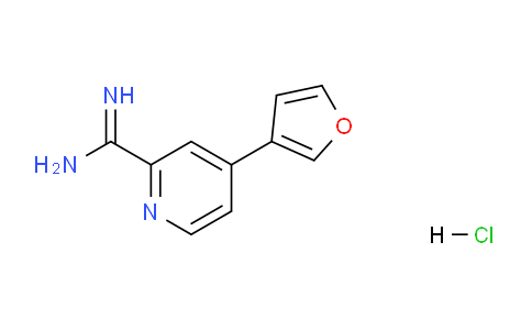 CAS No. 1179359-67-1, 4-(furan-3-yl)picolinimidamide hydrochloride