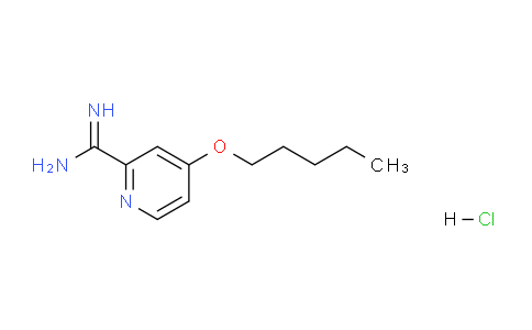 CAS No. 1179362-46-9, 4-(pentyloxy)picolinimidamide hydrochloride