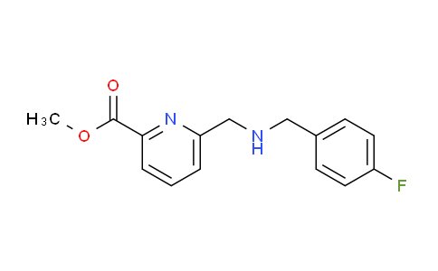 CAS No. 1201663-99-1, methyl 6-(((4-fluorobenzyl)amino)methyl)picolinate