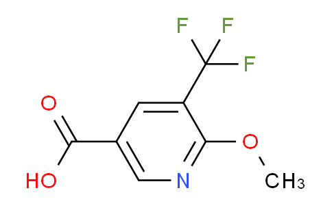 CAS No. 1211532-15-8, 6-methoxy-5-(trifluoromethyl)nicotinic acid