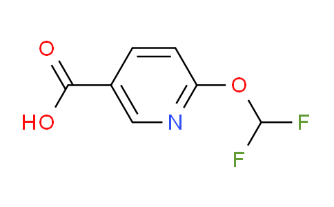 CAS No. 1211535-62-4, 6-(Difluoromethoxy)nicotinic acid