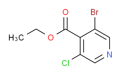 CAS No. 1214387-79-7, ethyl 3-bromo-5-chloroisonicotinate