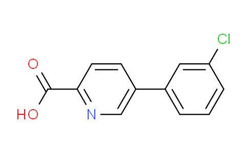 CAS No. 1225547-21-6, 5-(3-chlorophenyl)picolinic acid