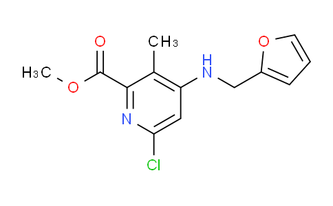 CAS No. 1259329-94-6, methyl 6-chloro-4-((furan-2-ylmethyl)amino)-3-methylpicolinate