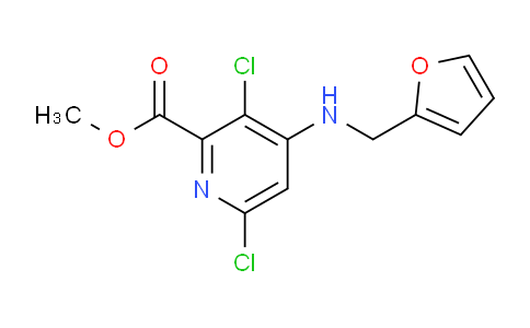 CAS No. 1259329-29-7, methyl 3,6-dichloro-4-((furan-2-ylmethyl)amino)picolinate