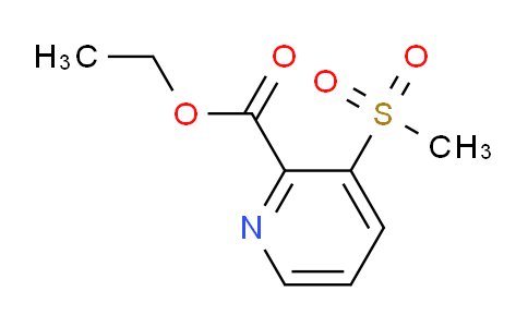 CAS No. 1256633-19-8, Ethyl 3-(methylsulfonyl)picolinate