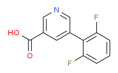 CAS No. 1261998-47-3, 5-(2,6-difluorophenyl)nicotinic acid