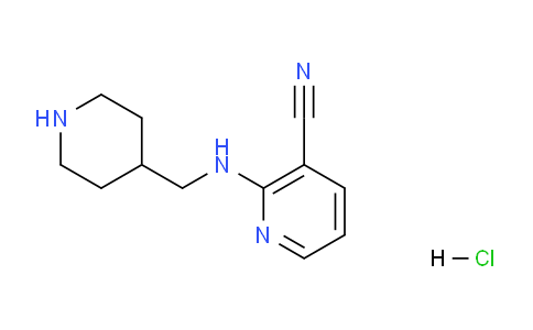CAS No. 1185307-76-9, 2-((piperidin-4-ylmethyl)amino)nicotinonitrile hydrochloride