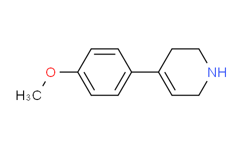 CAS No. 59954-73-3, 4-(4-Methoxyphenyl)-1,2,3,6-tetrahydropyridine