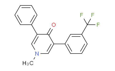 CAS No. 59756-60-4, 1-Methyl-3-phenyl-5-(3-(trifluoromethyl)phenyl)pyridin-4(1H)-one
