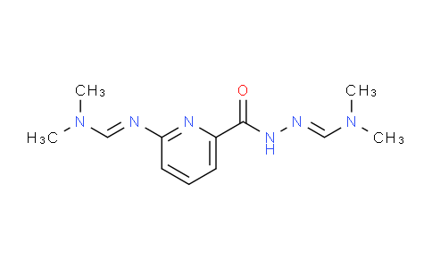 CAS No. 1448427-98-2, (E)-N'-(6-(2-((E)-(dimethylamino)methylene)hydrazine-1-carbonyl)pyridin-2-yl)-N,N-dimethylformimidamide