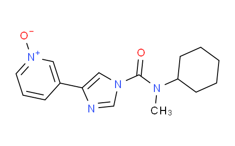 CAS No. 1233855-46-3, 3-(1-(Cyclohexyl(methyl)carbamoyl)-1H-imidazol-4-yl)pyridine 1-oxide
