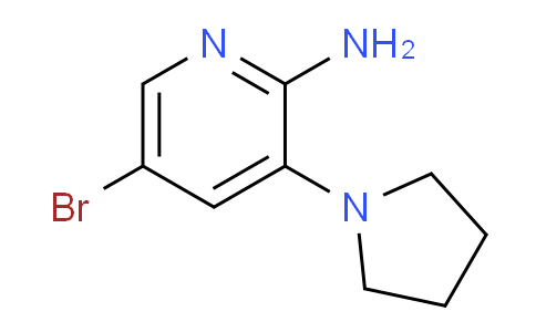 CAS No. 1335051-44-9, 5-Bromo-3-(pyrrolidin-1-yl)pyridin-2-amine