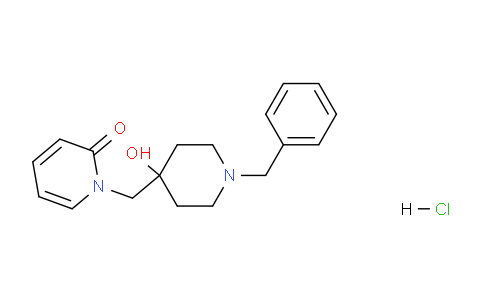 CAS No. 1339058-04-6, 1-((1-Benzyl-4-hydroxypiperidin-4-yl)methyl)pyridin-2(1H)-one hydrochloride