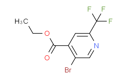 CAS No. 1805222-50-7, Ethyl 5-bromo-2-(trifluoromethyl)isonicotinate