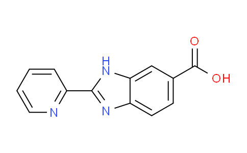 CAS No. 669070-64-8, 2-(Pyridin-2-yl)-1H-benzo[d]imidazole-6-carboxylic acid