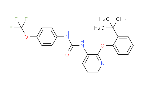 CAS No. 870544-59-5, 1-(2-(2-(tert-Butyl)phenoxy)pyridin-3-yl)-3-(4-(trifluoromethoxy)phenyl)urea