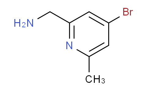 CAS No. 886372-55-0, (4-Bromo-6-methylpyridin-2-yl)methanamine