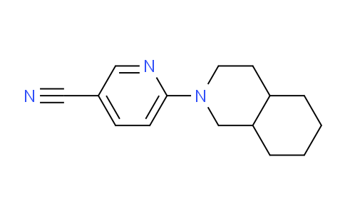 CAS No. 827322-93-0, 6-(Octahydroisoquinolin-2(1H)-yl)nicotinonitrile