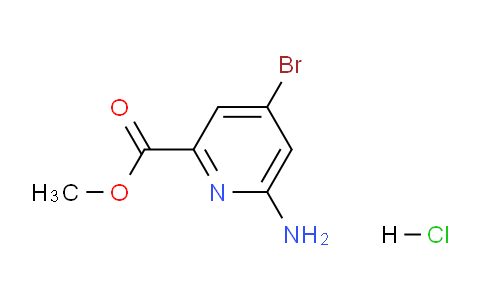 CAS No. 1956318-05-0, Methyl 6-amino-4-bromopicolinate hydrochloride