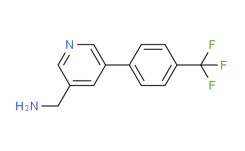 CAS No. 1346691-45-9, (5-(4-(Trifluoromethyl)phenyl)pyridin-3-yl)methanamine
