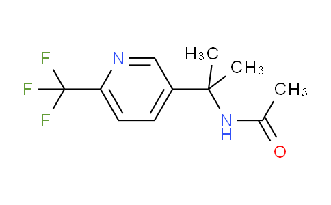 CAS No. 1031721-44-4, N-(2-(6-(Trifluoromethyl)pyridin-3-yl)propan-2-yl)acetamide