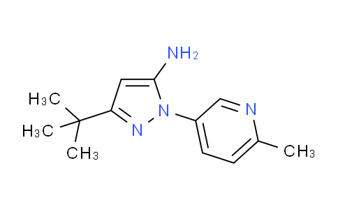 CAS No. 285984-51-2, 3-(tert-Butyl)-1-(6-methylpyridin-3-yl)-1H-pyrazol-5-amine