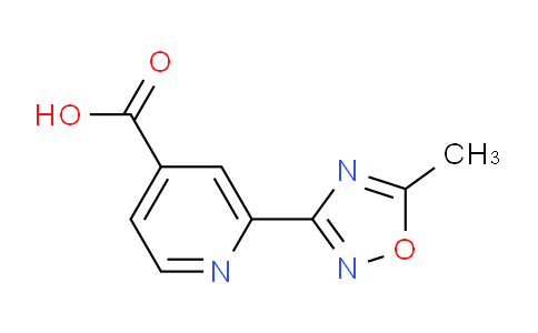 CAS No. 859155-80-9, 2-(5-Methyl-1,2,4-oxadiazol-3-yl)isonicotinic acid
