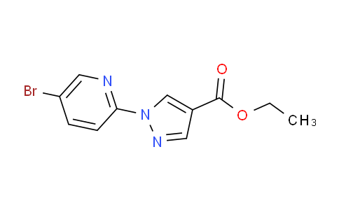 CAS No. 915394-68-2, Ethyl 1-(5-bromopyridin-2-yl)-1H-pyrazole-4-carboxylate