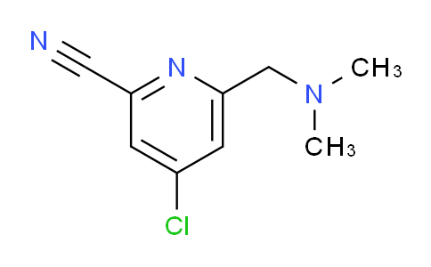 CAS No. 1823363-54-7, 4-Chloro-6-((dimethylamino)methyl)picolinonitrile