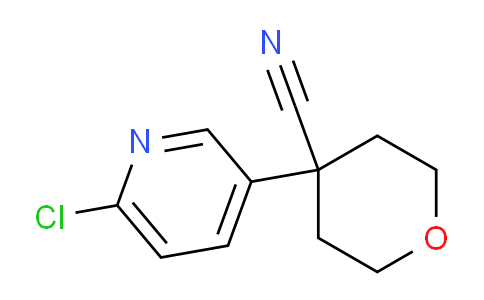 CAS No. 935279-87-1, 4-(6-Chloropyridin-3-yl)tetrahydro-2H-pyran-4-carbonitrile