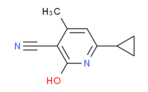CAS No. 1346576-02-0, 6-cyclopropyl-2-hydroxy-4-methylnicotinonitrile