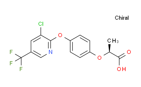 CAS No. 95977-27-8, (S)-2-(4-((3-Chloro-5-(trifluoromethyl)pyridin-2-yl)oxy)phenoxy)propanoic acid