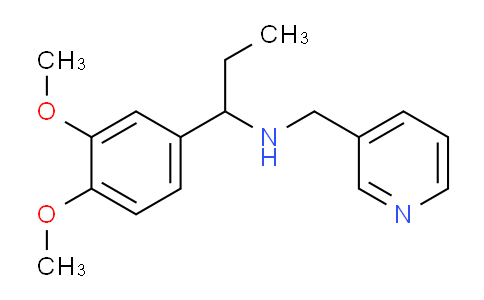 CAS No. 497246-99-8, 1-(3,4-Dimethoxyphenyl)-N-(pyridin-3-ylmethyl)propan-1-amine