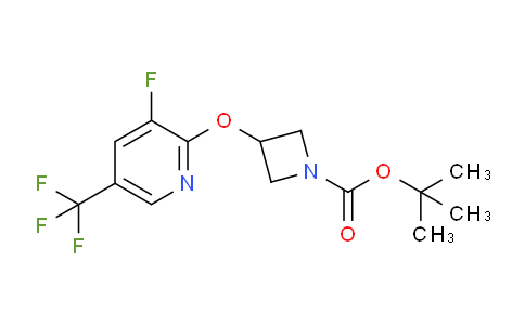 CAS No. 1227381-89-6, tert-Butyl 3-((3-fluoro-5-(trifluoromethyl)pyridin-2-yl)oxy)azetidine-1-carboxylate