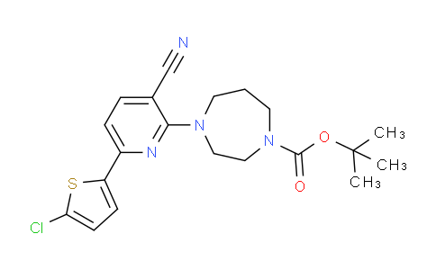 CAS No. 1198278-10-2, tert-Butyl 4-(6-(5-chlorothiophen-2-yl)-3-cyanopyridin-2-yl)-1,4-diazepane-1-carboxylate