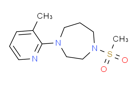 CAS No. 1253527-77-3, 1-(3-Methylpyridin-2-yl)-4-(methylsulfonyl)-1,4-diazepane