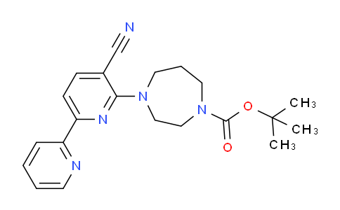 CAS No. 946386-00-1, tert-Butyl 4-(5-cyano-[2,2'-bipyridin]-6-yl)-1,4-diazepane-1-carboxylate