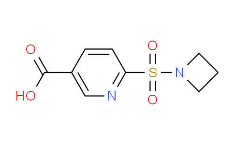 CAS No. 1334489-94-9, 6-(Azetidin-1-ylsulfonyl)nicotinic acid