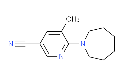 CAS No. 1355196-25-6, 6-(Azepan-1-yl)-5-methylnicotinonitrile