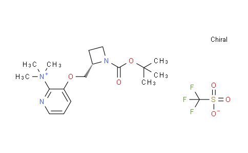 CAS No. 233766-75-1, (S)-3-((1-(tert-Butoxycarbonyl)azetidin-2-yl)methoxy)-N,N,N-trimethylpyridin-2-aminium trifluoromethanesulfonate
